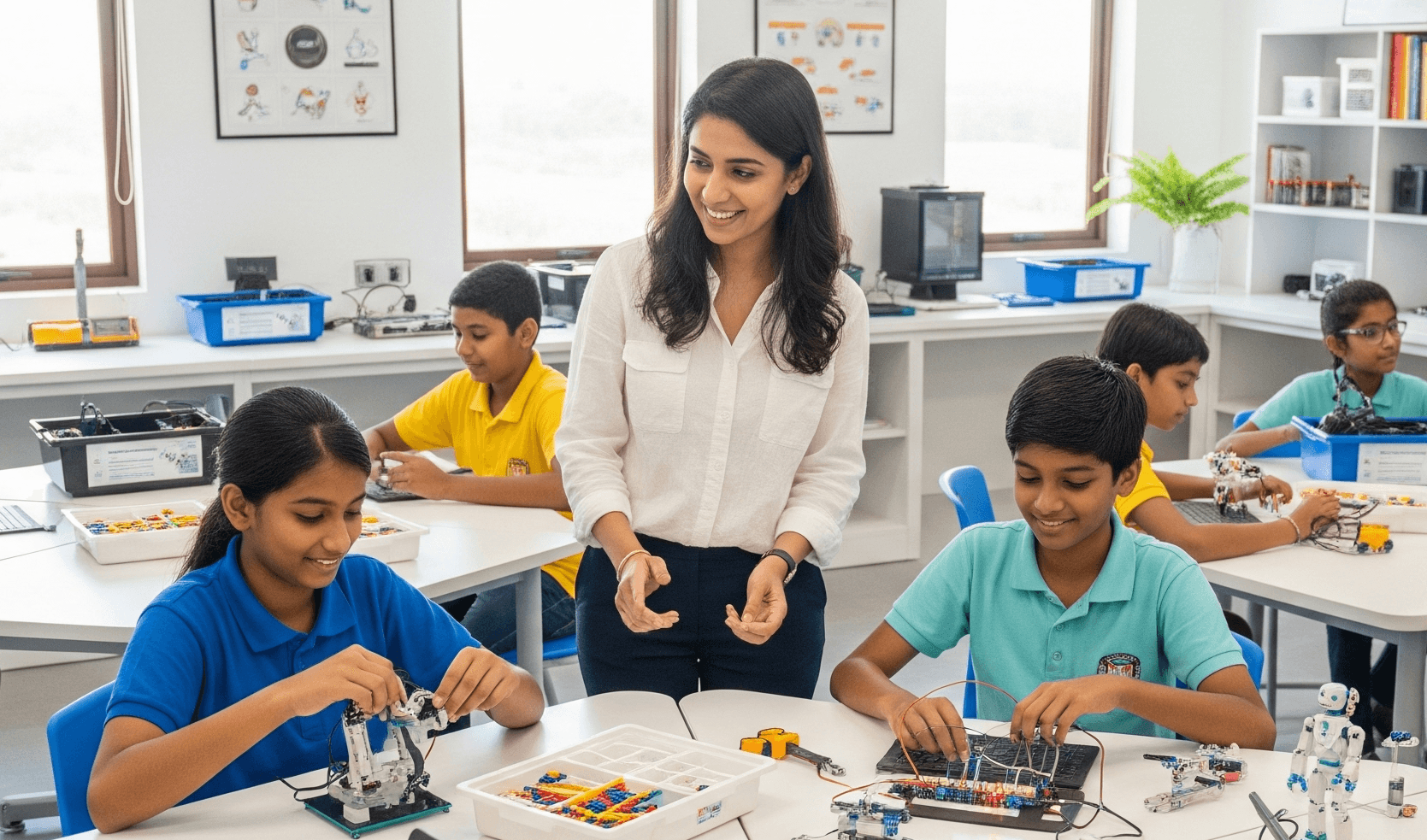 Children celebrating STEM learning